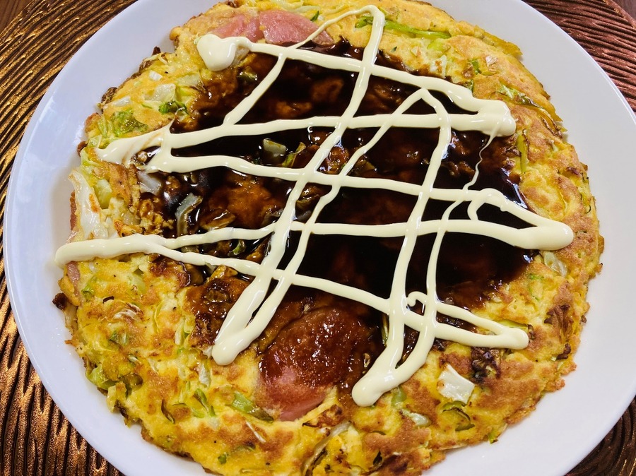 豆腐とキャベツのお好み焼き