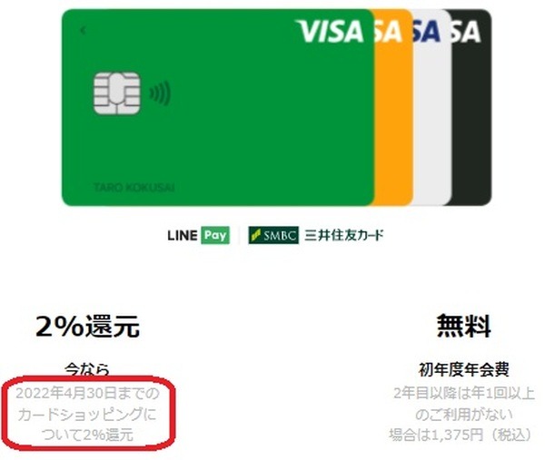 LINEクレカの還元率はどうなる？