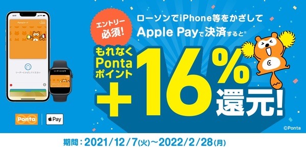 Pontaポイントが+16％も還元