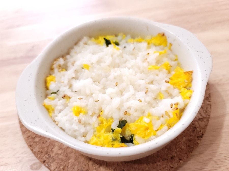 ふんわりたまごスープ雑炊風