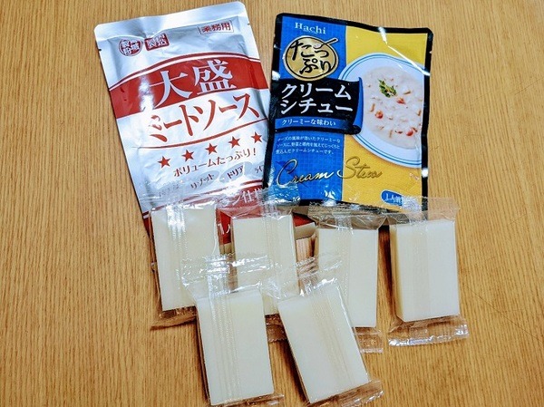 お餅ラザニアの材料