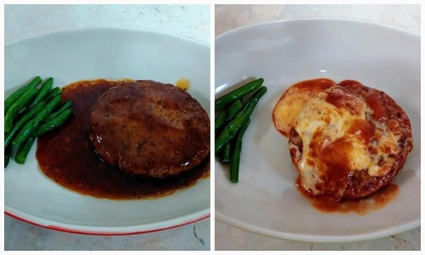 業スの大きなハンバーグ