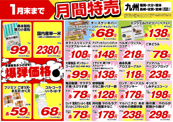 九州（福岡・大分・熊本・長崎・佐賀・宮崎※鹿児島・沖縄除く）