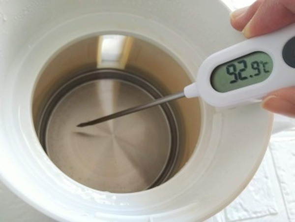 電気ケトルのお湯を測ってみました