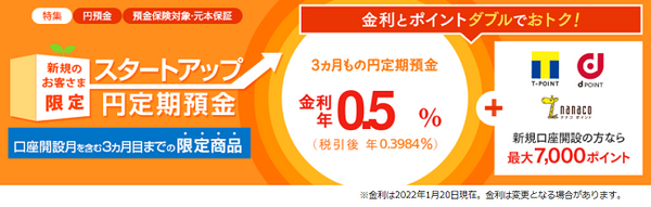 スタートアップ円定期