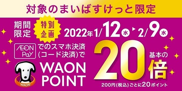 まいばすけっとでのイオンペイ