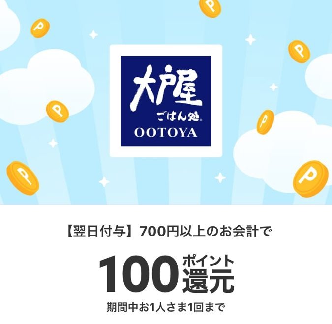税込700円以上の購入で100ポイント還元