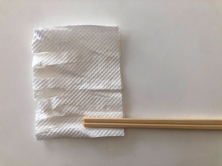ハケもあるもので作れます