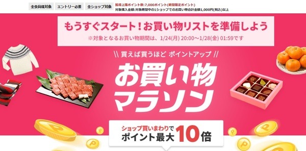 お買い物マラソン