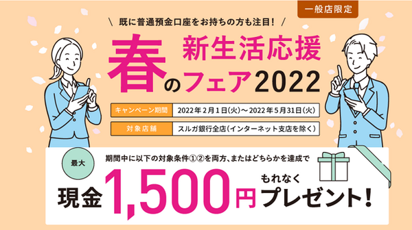 スルガ銀行の春の新生活応援フェア2022
