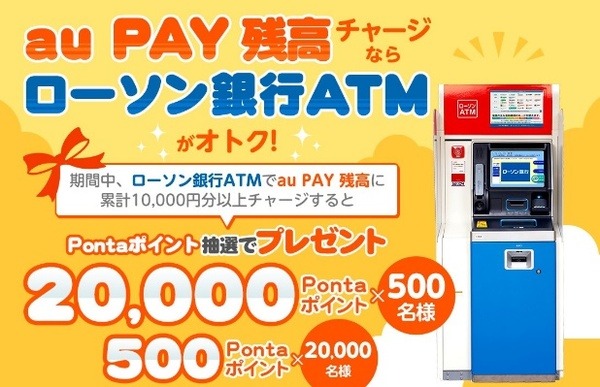 ローソン銀行からのチャージキャンペーン