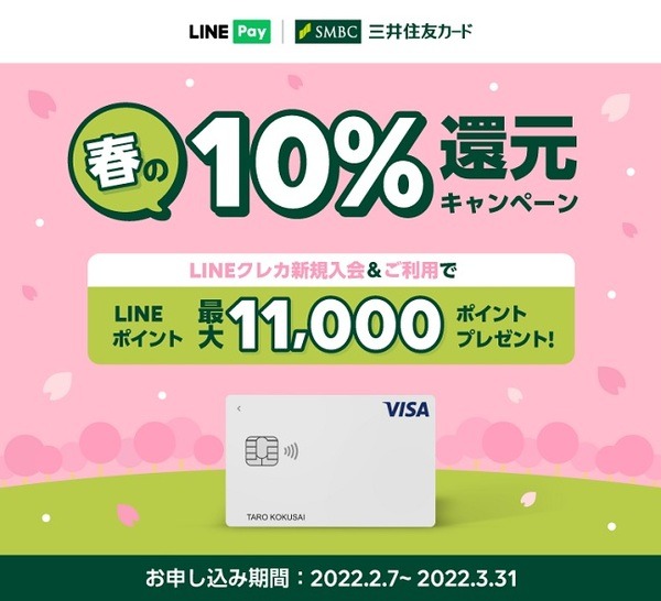 LINEクレカの新規入会キャンペーン