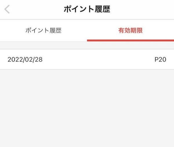 「有効期限」を選ぶと確認完了