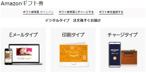 Amazonギフト券