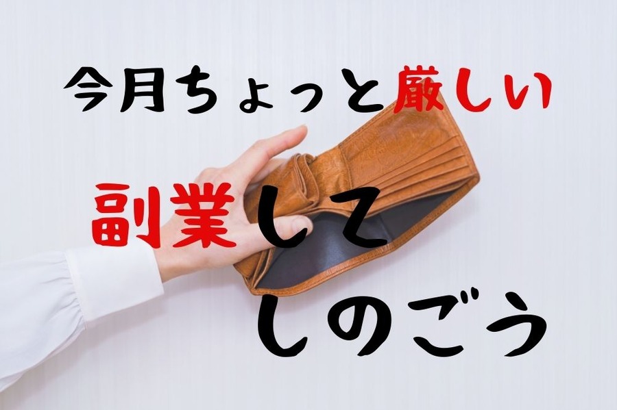 副業で金欠をしのぐ