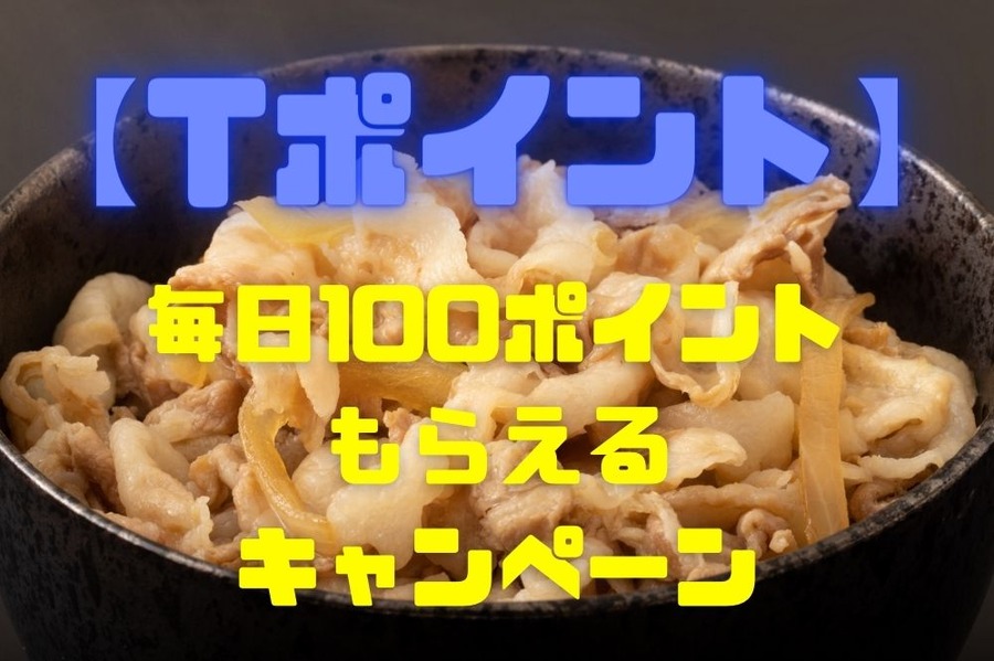 毎日100ポイントもらえるキャンペーン