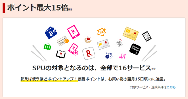ポイント最大15倍