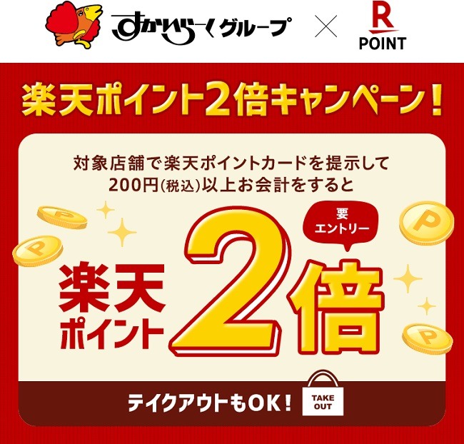 楽天ポイントカード提示で楽天ポイント2倍