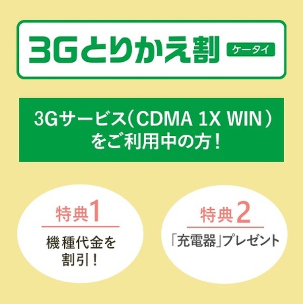 3Gとりかえ割（ケータイ）