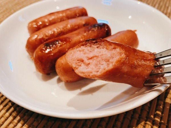 こくうまウインナーを焼いてみた