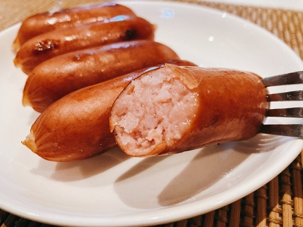 あらびきフランクを焼いてみた