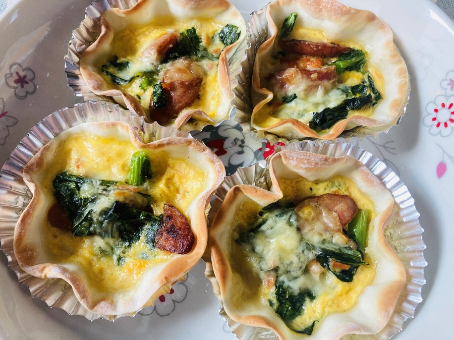 餃子の皮deキッシュ