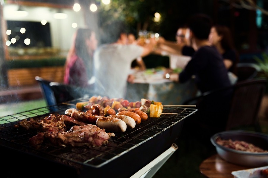 ベランダでBBQは注意
