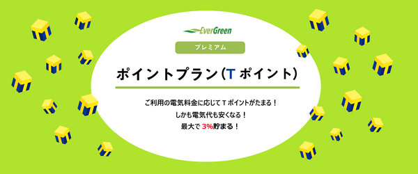 電気料金の最大3％を付与