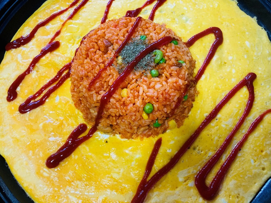 オープンオムライス