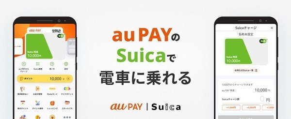 au PAYのSuica