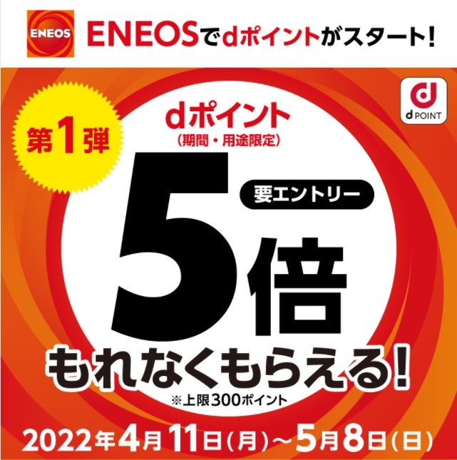 【ガソリン代節約】ENEOS（エネオス）で楽天ポイント・dポイント・Tポイントが貯まるキャンペーン！　おすすめ攻略法も紹介