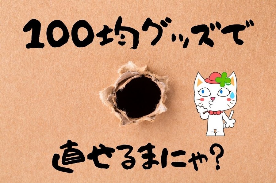 100均グッズで直してみよう 