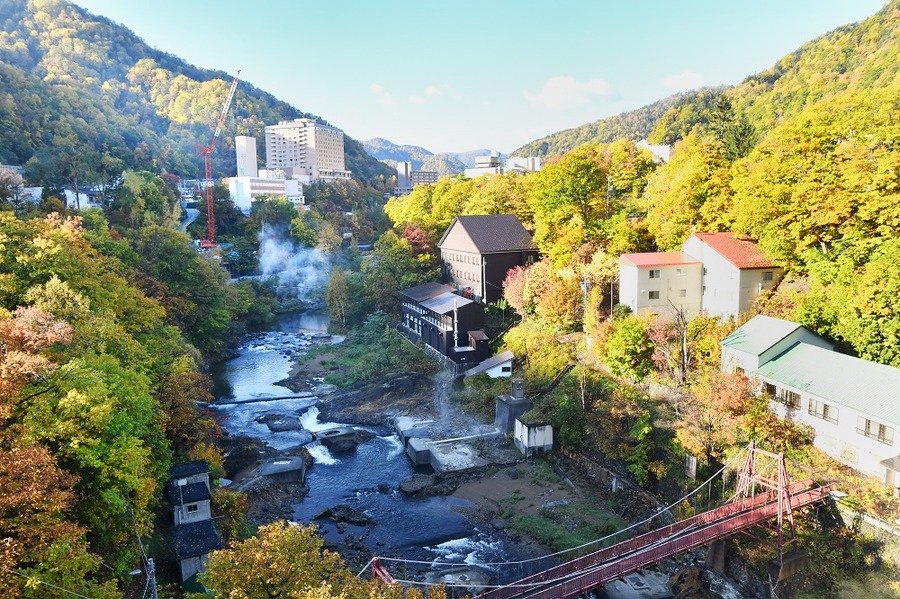 山間にある旅館