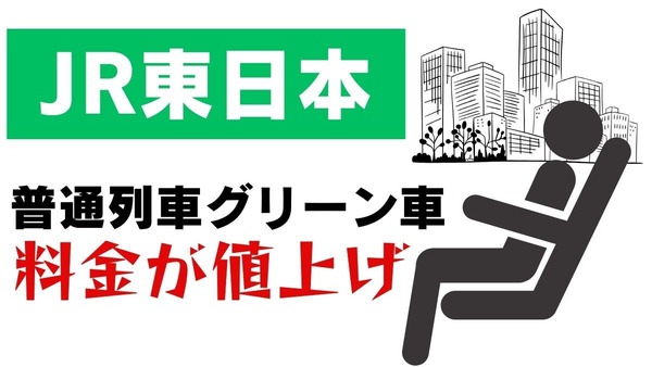 JR東日本「普通列車グリーン車」料金が値上げ　長距離利用者には大打撃 画像