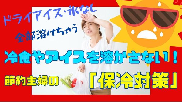 買い物帰り「冷食やアイス」を溶かしたくない！　ドライアイス・氷なしで持ち帰る節約主婦の「保冷対策」 画像