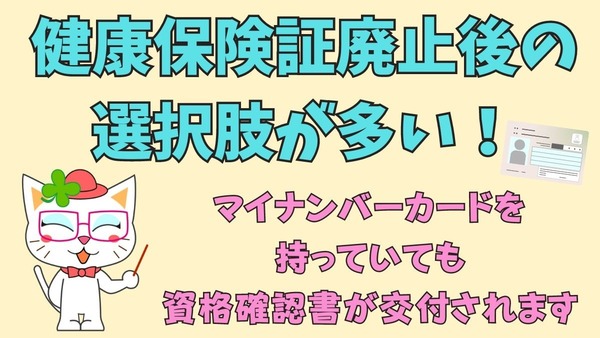 健康保険証が廃止された後の選択肢が、多すぎて複雑なのが新たな問題点 画像