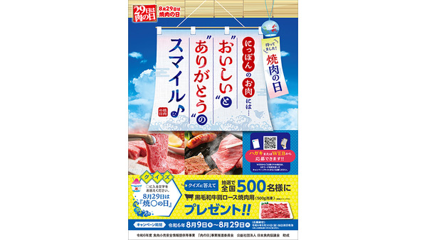 黒毛和牛当たる！第一弾「8月29日は焼肉の日」キャンペーン　全国食肉事業協同組合連合会(8/29まで) 画像