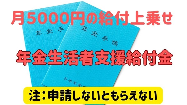 【申請しないともらえない】年金に月約5000円上乗せの「年金生活者支援給付金」を解説　手続きは簡単で添付書類も原則不要 画像