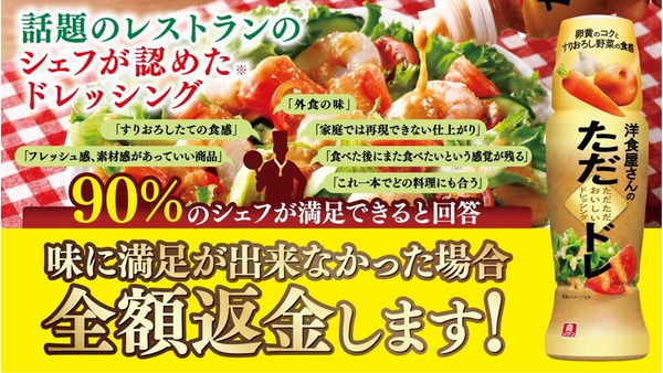 理研自信作の新ドレッシングで「全額返金キャンペーン」開始(10/1-31まで) 画像