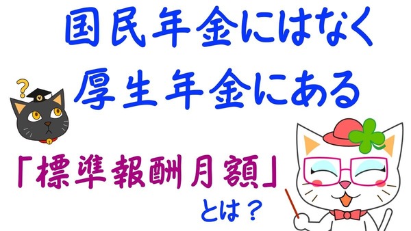 国民年金にはなく厚生年金にある「標準報酬月額」とは 画像