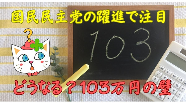 基礎控除等の「103万円の壁」が178万円に拡大した場合の影響とは？国民民主党の躍進で話題のテーマを解説 画像