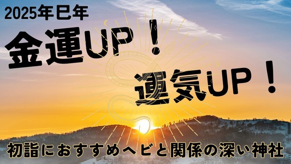 金運アップ！運気もアップ！初詣にオススメの巳（へび）と関係の深い神社を紹介 画像