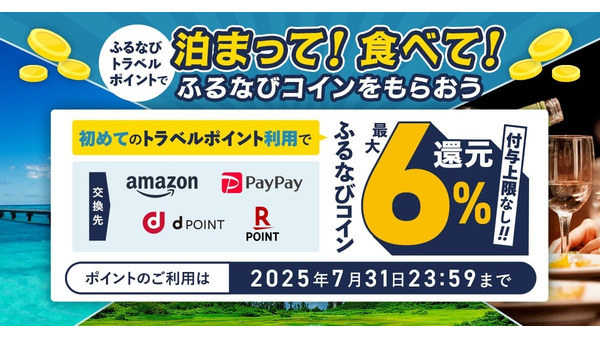 「無期限で使える！」ふるさと納税の新常識 最大6%還元で8,250施設が利用可能に 画像