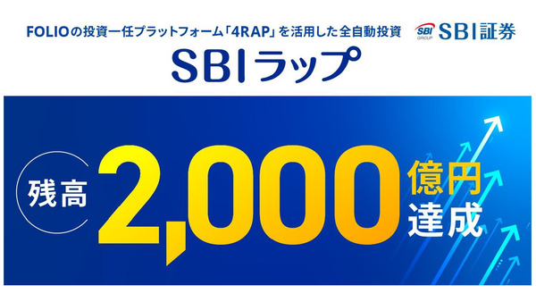 SBI証券「SBIラップ」2000億円突破！AI投資・匠の運用など全7コースを整理 画像
