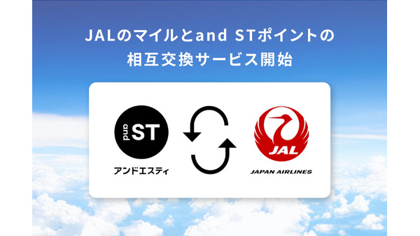 ファッションECのand STポイントがJALマイルと相互交換可能に！ 画像