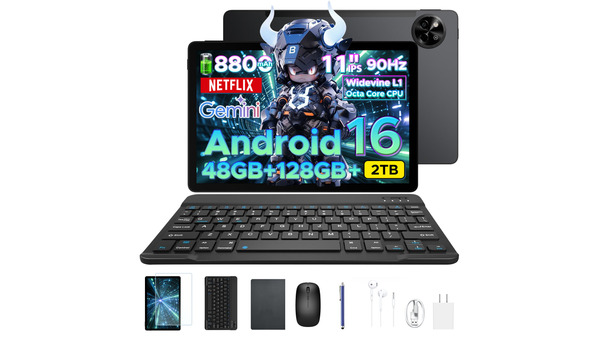 Android 16搭載タブレット「AORLYM P11」が期間限定50％OFF｜付属品6点セット付きで15,950円 画像