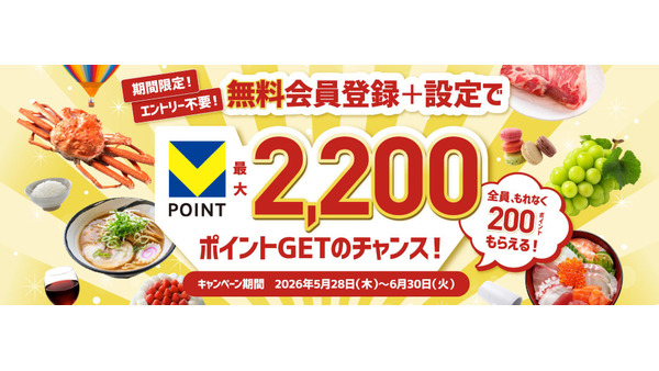 【Vふるさと納税】新規登録「大応援祭」で全員にVポイント200ポイントをプレゼント 画像