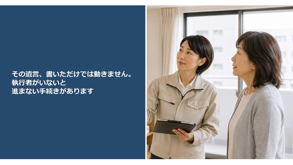 その遺言、書いただけでは動きません。執行者がいないと進まない手続きがあります 画像
