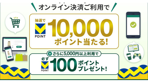 三井住友カード、Apple Payのオンライン決済で抽選10,000ポイントが当たるキャンペーン開催