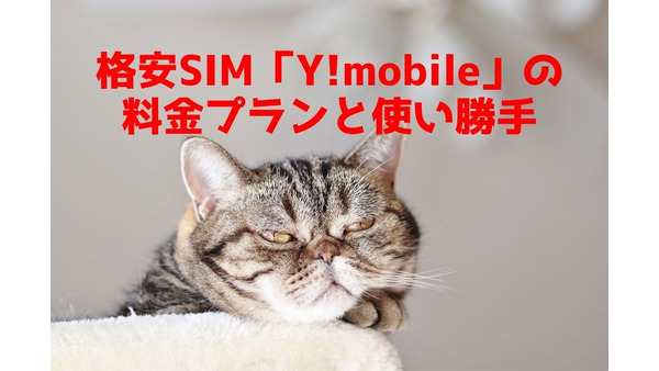【通信費7.2万円/年を削減】格安SIM「Y!mobile」の料金プランと使い勝手 画像